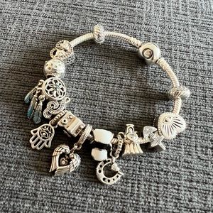 Full Pandora Bracelet With Charms